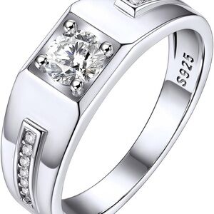 MomentWish Sterling silver men’s ring size 9